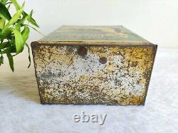 1920s Vintage Caillers Cream Toffee Advertising Litho Tin Box Rare TB1681