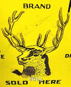 1920s Vintage North West Soap Co Stag Brand Phenyle Advertising Enamel Sign Rare