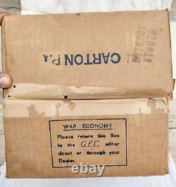 1920s Vintage Old Gec Electric Table Fan Cardboard Box Advertising Rare England