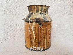 1920s Vintage Rare City Works Stratford London Enamel Tin With Original Enamel