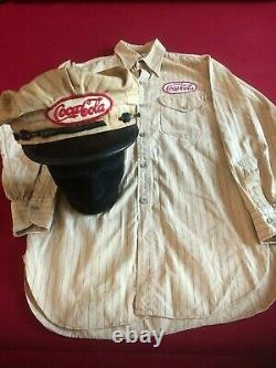 1930-40's, Coca-Cola, Delivery Uniform (Shirt & Hat) RARE / Vintage