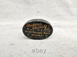 1930 Vintage Abedeen Ameroodin Bros Oval Shape Advertising Litho Tin Rare TB1064