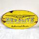 1930 Vintage Hepolite Double Sided Advertising Enamel Sign Rare Automobile EB190