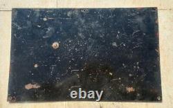 1930's Rare Vintage Linoleum Sold Here Advertising Porcelain Enamel Sign Board