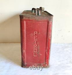 1930s Vintage Caltex Petrol Tin Can Automobile Collectible Rare Decorative TI637