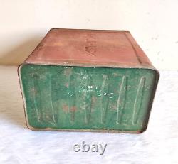 1930s Vintage Caltex Petrol Tin Can Automobile Collectible Rare Decorative TI637