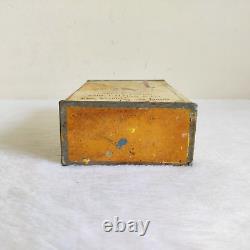 1930s Vintage Parrot Brand Fine Copal Varnish Advertising Tin Box Rare USA