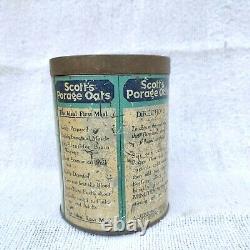 1930s Vintage Rare A & R Scotts Porage Oats Advertising Litho Tin Scotland TB90