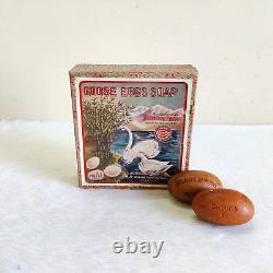 1940s Vintage Arorah Goose Eggs Soap 6 Pcs Inside Rare Advertising Box CB410