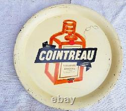 1940s Vintage Cointreau Liqueur Angers Advertising Tin Tray France Rare T1072
