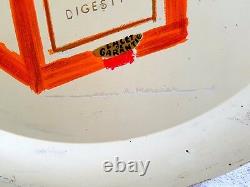 1940s Vintage Cointreau Liqueur Angers Advertising Tin Tray France Rare T1072