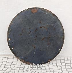 1940s Vintage Kamadhenu Vanaspati Advertising Enamel Sign Board Round Rare EB703