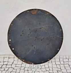 1940s Vintage Kamadhenu Vanaspati Advertising Enamel Sign Board Round Rare EB703