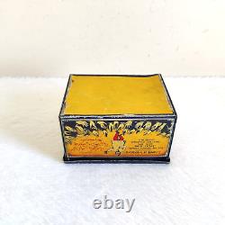 1940s Vintage Old Lucky Star Hair Dye Advertising Tin Box Rare Collectible T704
