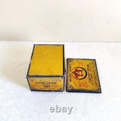 1940s Vintage Old Lucky Star Hair Dye Advertising Tin Box Rare Collectible T704