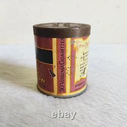 1940s Vintage Passing Show Cigarette Advertising Tin Box London Round Rare CG79