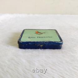 1940s Vintage Rare Reckitt & Colman Robin Ultramarine Advertising Litho Tin Box