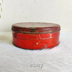 1950 Vintage Parle's Toffee Advertising Litho Tin Gift Box Round Decorative Rare