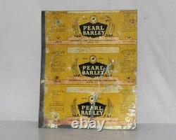 1950 Vintage Pearl Barley Advertising Rare Tin Sign Board Advertisement 8855