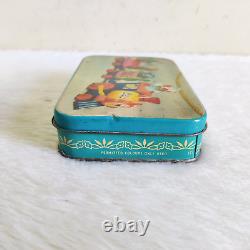 1950s Vintage Circus Toy Train Graphics Nutrine Confectionery Tin Box Rare TB178