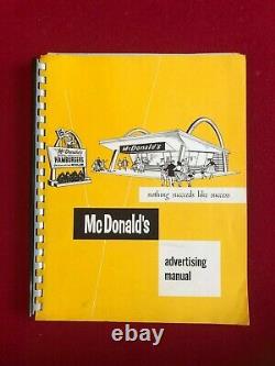 1960's, McDonald's Advertising Manual (Rare) Vintage (SPEEDEE Logo)