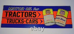 1960s RARE OLD VINTAGE MFA OIL SIGN OIL CAN ADVERTISING SIGN MFA GOLD BOND OIL