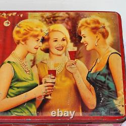 1960s Vintage JB Mangharam Cocktail Sandwich Biscuit Advertising Tin Rare TN69