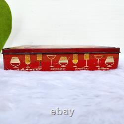 1960s Vintage JB Mangharam Cocktail Sandwich Biscuit Advertising Tin Rare TN69