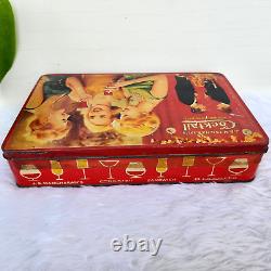 1960s Vintage JB Mangharam Cocktail Sandwich Biscuit Advertising Tin Rare TN69