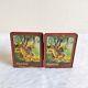 1960s Vintage Tiger Graphics Apsara Crayons Advertising Tin Box Rare 2Pcs TI773