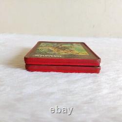 1960s Vintage Tiger Graphics Apsara Crayons Advertising Tin Box Rare 2Pcs TI773
