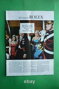 1963 Rare Advertising' Brochure 8 Pages Rolex Watch the Story Of Rolex Vintage
