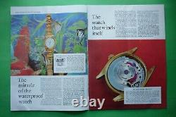 1963 Rare Advertising' Brochure 8 Pages Rolex Watch the Story Of Rolex Vintage