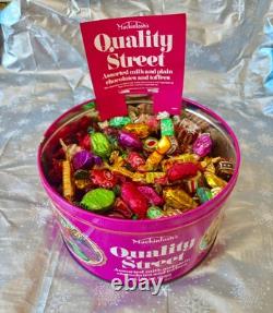 1980s Vintage Quality Street Chocolates & Retro Mackintosh Tin Ultra Rare Find