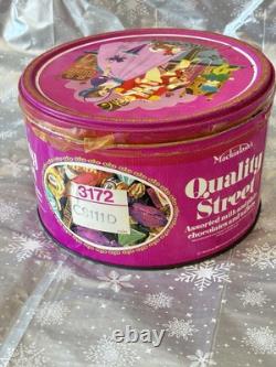 1980s Vintage Quality Street Chocolates & Retro Mackintosh Tin Ultra Rare Find