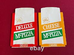 1987, McDonald's, McPizza (2) Un-Used Packages (RARE) Vintage