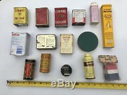 210! TIN Bonanza Vintage & Rare Typewriter Ribbon & Household Tin Can Collection