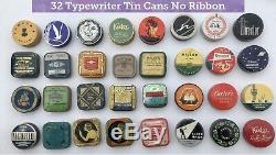 210! TIN Bonanza Vintage & Rare Typewriter Ribbon & Household Tin Can Collection