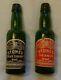 2 RARE Vintage Stone's Advertising Miniature Wine Bottles -Orange & Blackcurrent