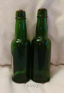 2 RARE Vintage Stone's Advertising Miniature Wine Bottles -Orange & Blackcurrent
