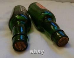 2 RARE Vintage Stone's Advertising Miniature Wine Bottles -Orange & Blackcurrent