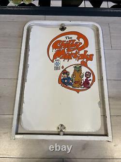 70's/80's Vintage Retro Ice Cream Shop Advertising Sign Not Enamel Metal Rare