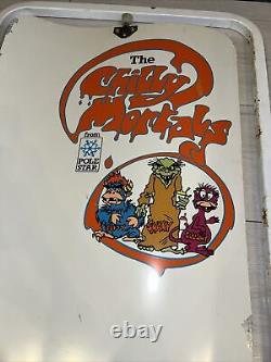 70's/80's Vintage Retro Ice Cream Shop Advertising Sign Not Enamel Metal Rare
