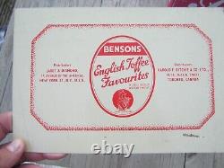 8 x Rare Vintage Original Tin Advertising Sample Plates Cadburys Burtons Bensons