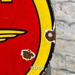 AEROSHELL Enamel Sign 15.7x11.8 (40x30cm) Unique Vintage Motor Oil Rare Signage