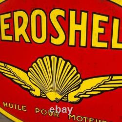 AEROSHELL Enamel Sign 15.7x11.8 (40x30cm) Unique Vintage Motor Oil Rare Signage