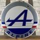 ALPINE Enamel Sign ø 16.1 (41cm) Nice Rare Collector Vintage Porcelain Car Sign