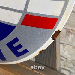 ALPINE Enamel Sign ø 16.1 (41cm) Nice Rare Collector Vintage Porcelain Car Sign