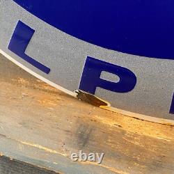 ALPINE Enamel Sign ø 16.1 (41cm) Nice Rare Collector Vintage Porcelain Car Sign
