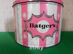 A Rare Vintage Batgers Confectioners Jersey Toffee 7lb Tin (Empty) 1940s